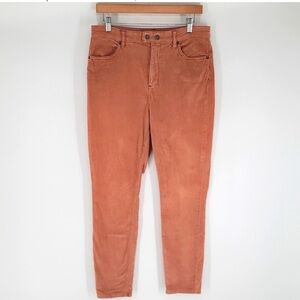 Free people corduroy salmon colored skinny jeans